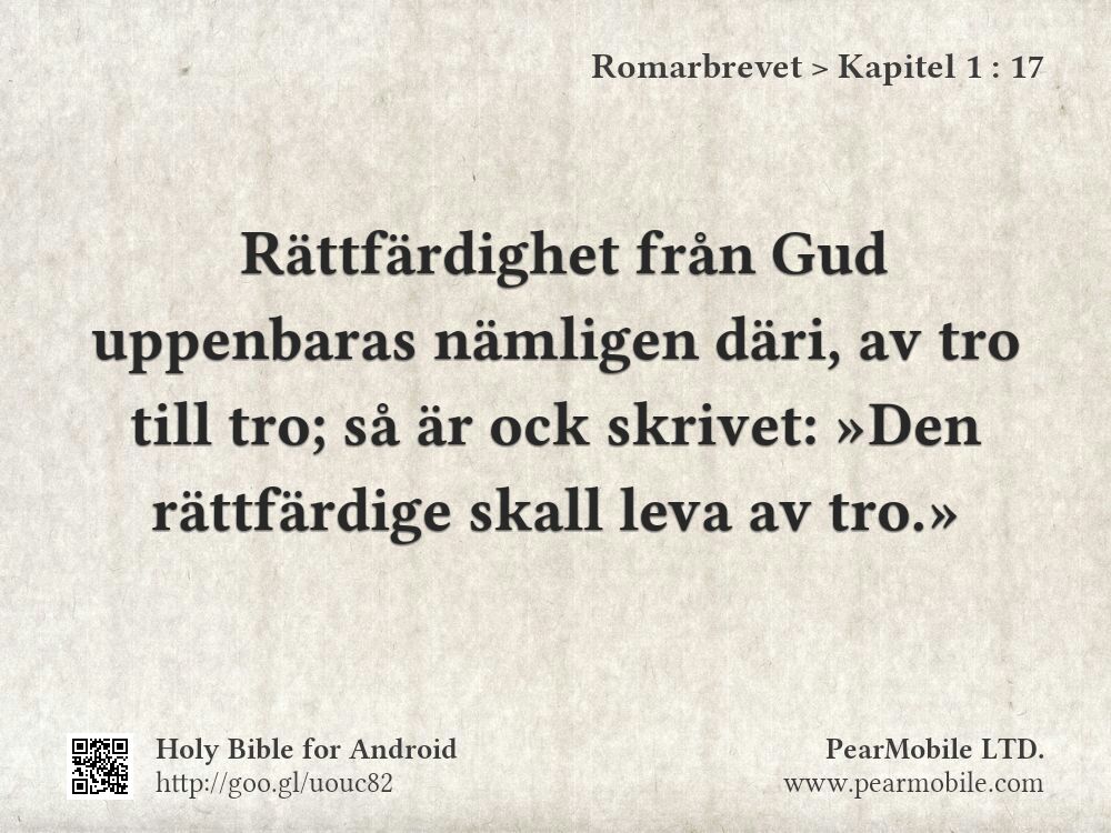 Romarbrevet, Kapitel 1:17